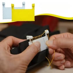 needle gauge portable measuring tool, seam guide clip on sewing edge guide for beginners, quilting crafting