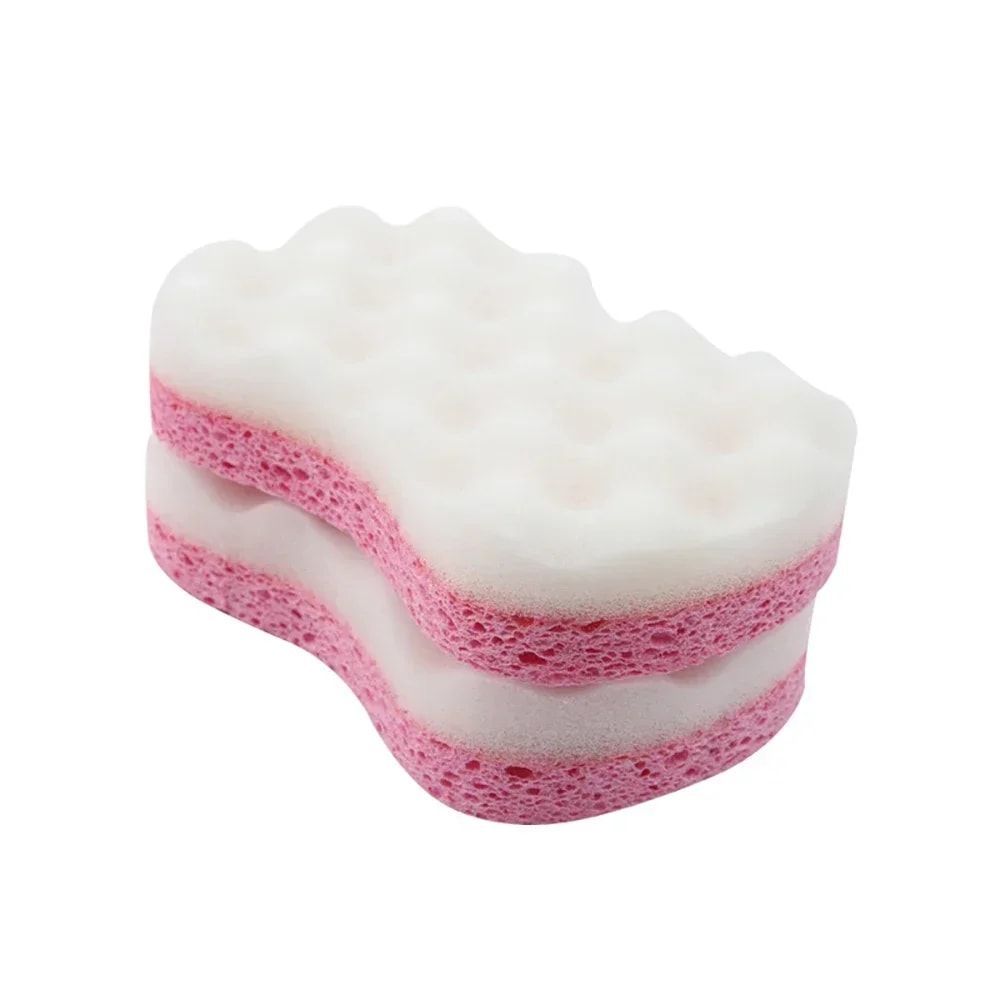 Wisp Massage Brush Body, Soft Bath Sponge Body Scrub Bast Skin Scrubber, Relax Exfoliating Shower Washcloth