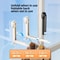 Retractable Folding Clothes Drying Rack with Suction Cup, Wall-mounted Foldable Clothes Rack for Portable Use
