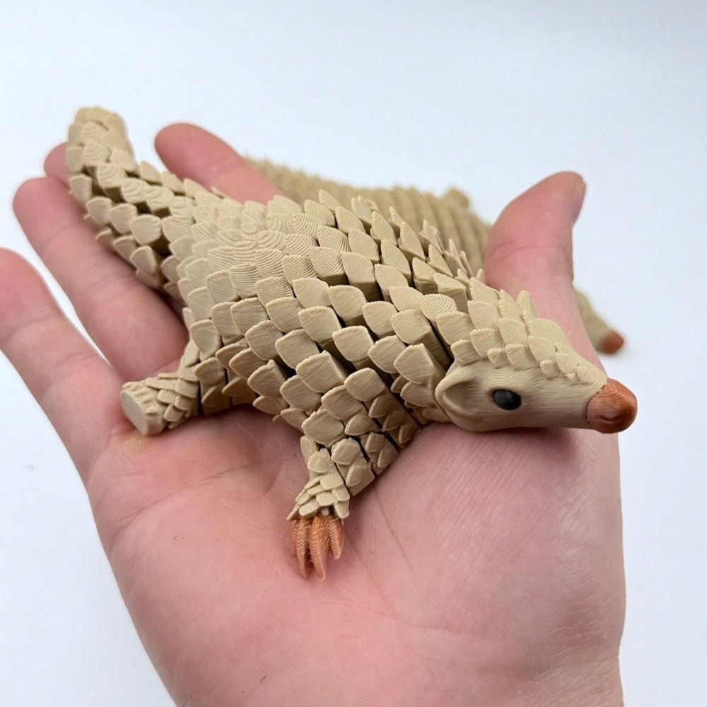 Pangolin Armor Figurine, Printed Joint Decoration, Desktop Collectibles