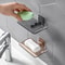 Self Adhesive Double Layer Soap Rack No Drilling Wall Mounted Soap Sponge Holder Bathroom Dishes Ac 2