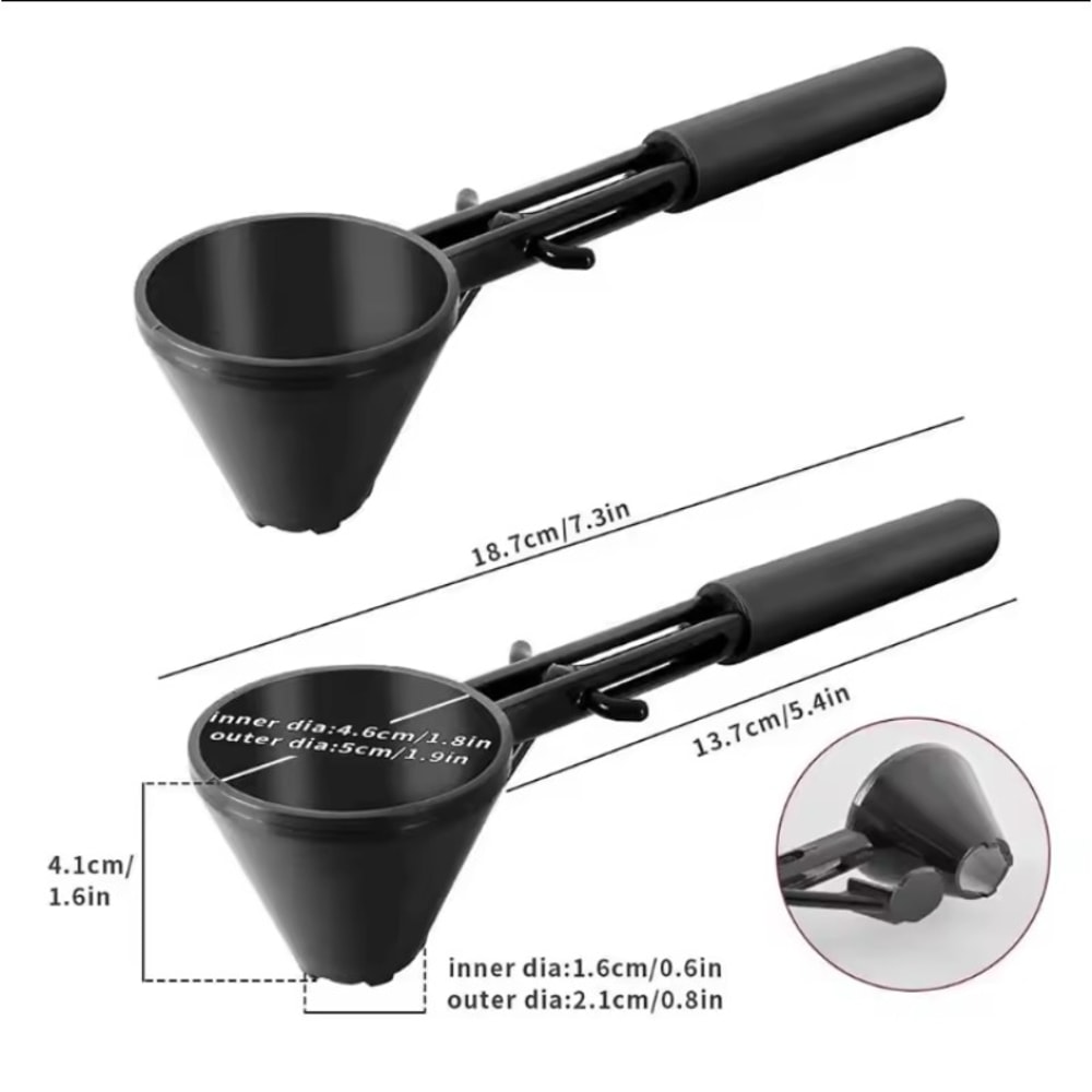 Sliding Design Coffee Scoop Funnel for Filling K-Cup Coffee Pot, Reusable Coffee Spoon Kitchen Accessories