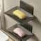 Bathroom Soap Tray Wall Mounted Soap Sponge Holder No Drill Holes Soap Organizer For Kitchen 4
