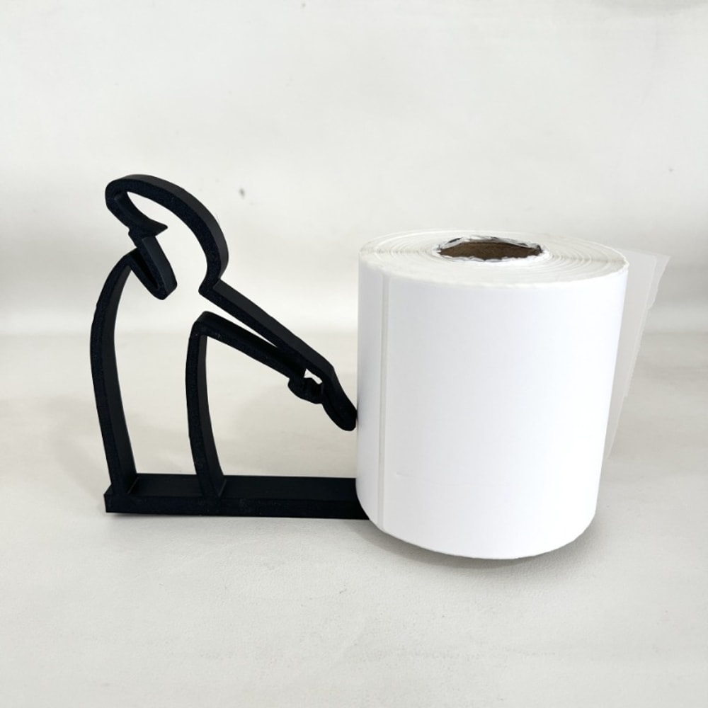 Human-Shaped Label Holder, Artistic Desktop Roll Paper Holder, Creative Bathroom Decoration