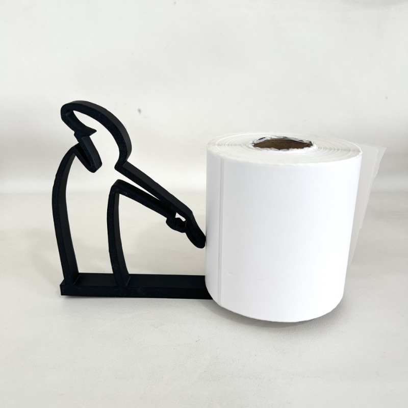 Human-Shaped Label Holder, Artistic Desktop Roll Paper Holder, Creative Bathroom Decoration