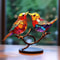 Multicolor Craft Statue Ornaments Desktop Stained Acrylic Birds Branch Decoration 4