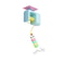 Interactive Cat Toys for Indoor Cats, Flying Bird, Hanging Automatic Caterpillar Self-Playing Pet Chasing Toy