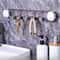 Hanging Clothes Hooks Behind Doors, Glacier Patterned Suction Cups for Towels and Clothes