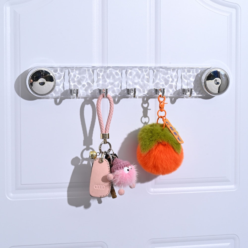 Hanging Clothes Hooks Behind Doors, Glacier Patterned Suction Cups for Towels and Clothes