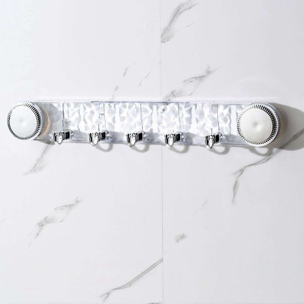 Hanging Clothes Hooks Behind Doors, Glacier Patterned Suction Cups for Towels and Clothes