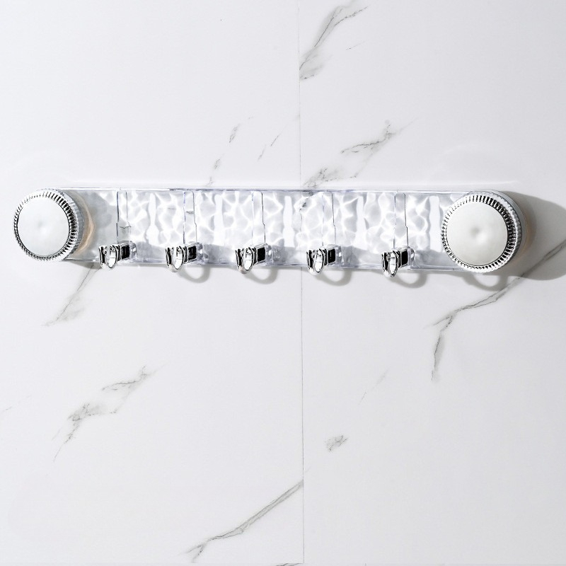 Hanging Clothes Hooks Behind Doors, Glacier Patterned Suction Cups for Towels and Clothes
