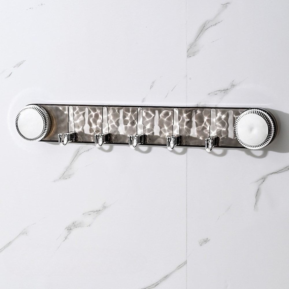 Hanging Clothes Hooks Behind Doors, Glacier Patterned Suction Cups for Towels and Clothes