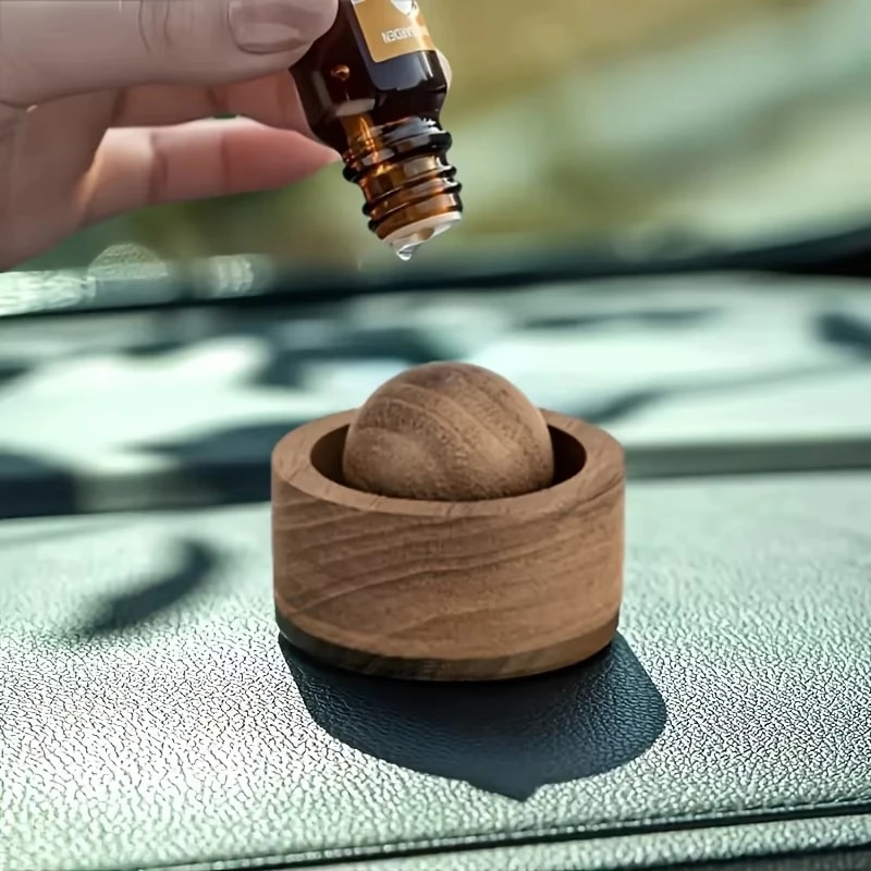 Essential Oil Diffuser Mini Cute Natural Wood Diffuser For Car Bedroom Living Room Office Bathroom 1