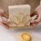 Gold Flower Petal Metal Napkin Holder, Tabletop Tissue Rack for Dining Table Decor