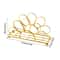 Gold Flower Petal Metal Napkin Holder, Tabletop Tissue Rack for Dining Table Decor