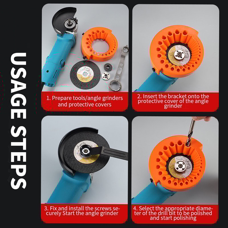 Bit Sharpener Grinder for Power Drill, Portable Multi-specification Grinding Tool