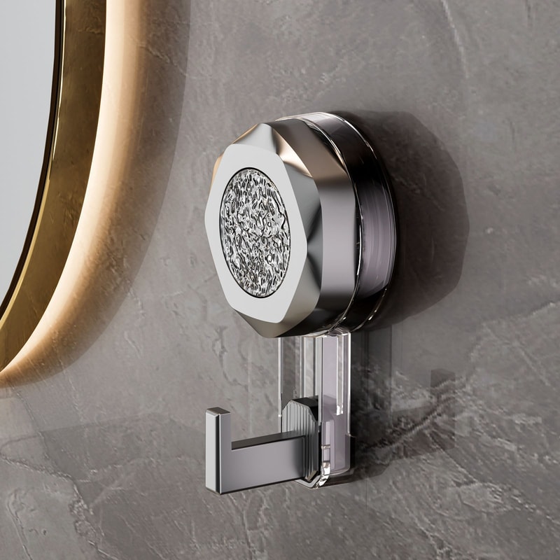 Seamless Kitchen Door Wall Vacuum Suction Cup Hook Loadbearing Bathroom Hook 0