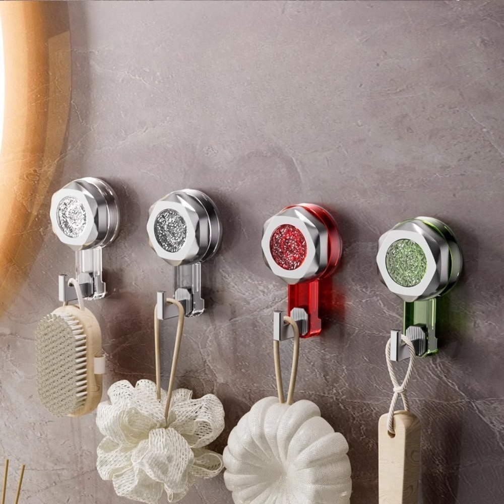 Seamless Kitchen Door Wall Vacuum Suction Cup Hook Loadbearing Bathroom Hook 1