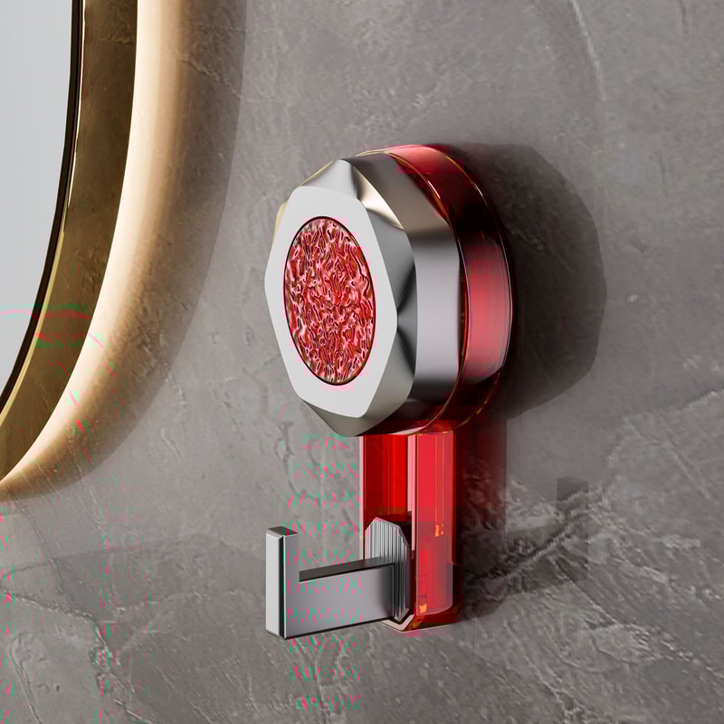 Seamless Kitchen Door Wall Vacuum Suction Cup Hook Loadbearing Bathroom Hook 5