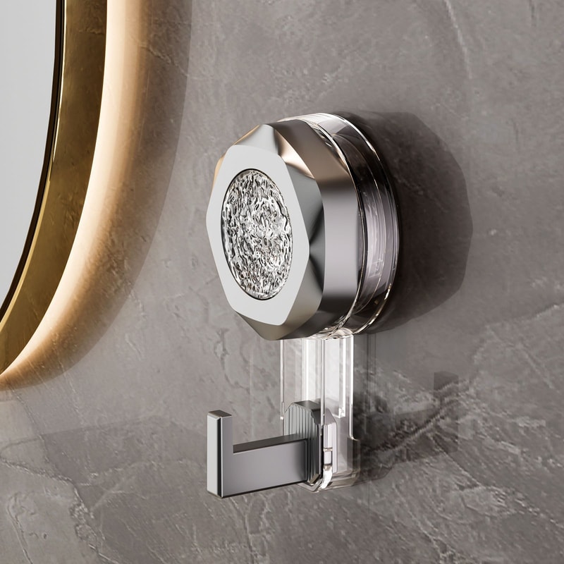 Seamless Kitchen Door Wall Vacuum Suction Cup Hook Loadbearing Bathroom Hook 8