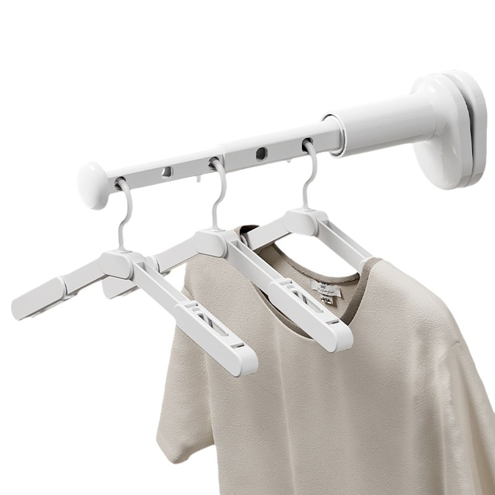 Retractable Clothes Rack, New Adjustable Wardrobe Hanging Rod, Space Saving Organizer