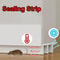 Windproof Soundproof Dustproof Door Gap Seal Strip, Self Adhesive Seal for Bedroom Bathroom Doors