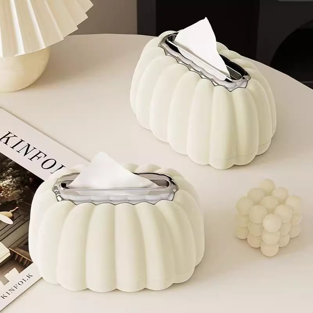 Home Creative Paper Box, Bathroom Pumpkin Spring Tissue Holder, Desktop Toilet Paper Holder, Kitchen Paper Container