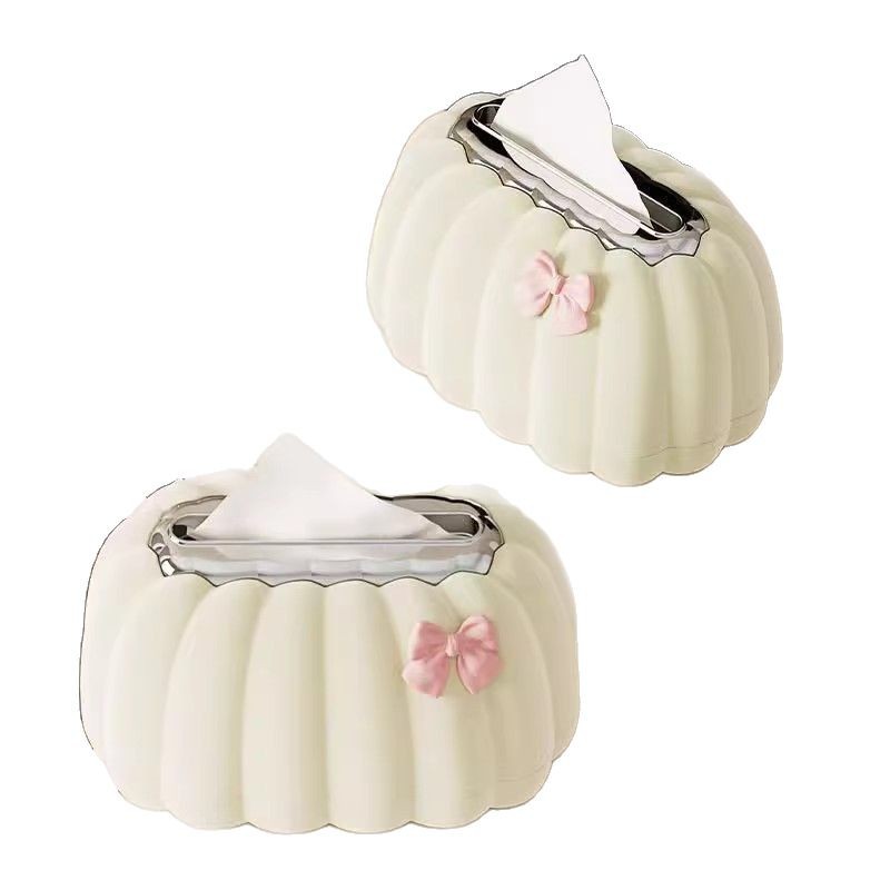 Home Creative Paper Box, Bathroom Pumpkin Spring Tissue Holder, Desktop Toilet Paper Holder, Kitchen Paper Container