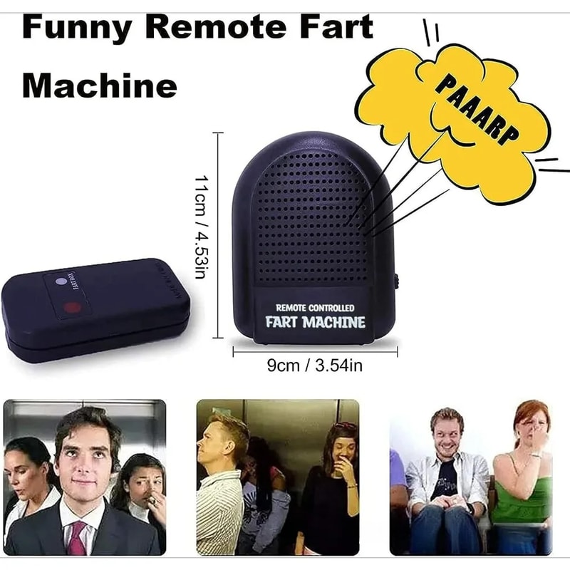 Funny Prank Sound Box for School, Holiday Birthday Annoying Fart Noise, Household Fun