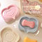 Fast Draining Heart-Shaped Soap Dish, Cute Soap Holder for Bathroom and Kitchen Accessories
