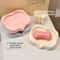 Fast Draining Heart-Shaped Soap Dish, Cute Soap Holder for Bathroom and Kitchen Accessories