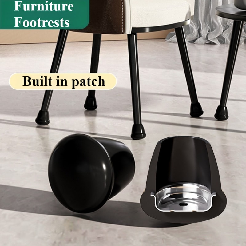 Scratch Resistant Furniture Leg Pads, Anti Slip Silicone Pads for Metal Chair Legs and Floor Protection