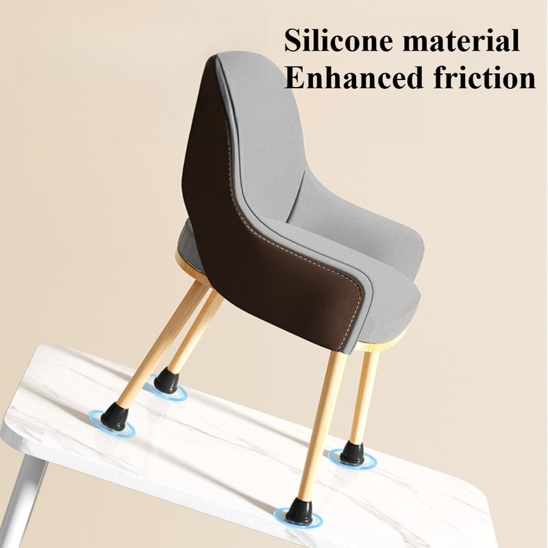 Scratch Resistant Furniture Leg Pads, Anti Slip Silicone Pads for Metal Chair Legs and Floor Protection