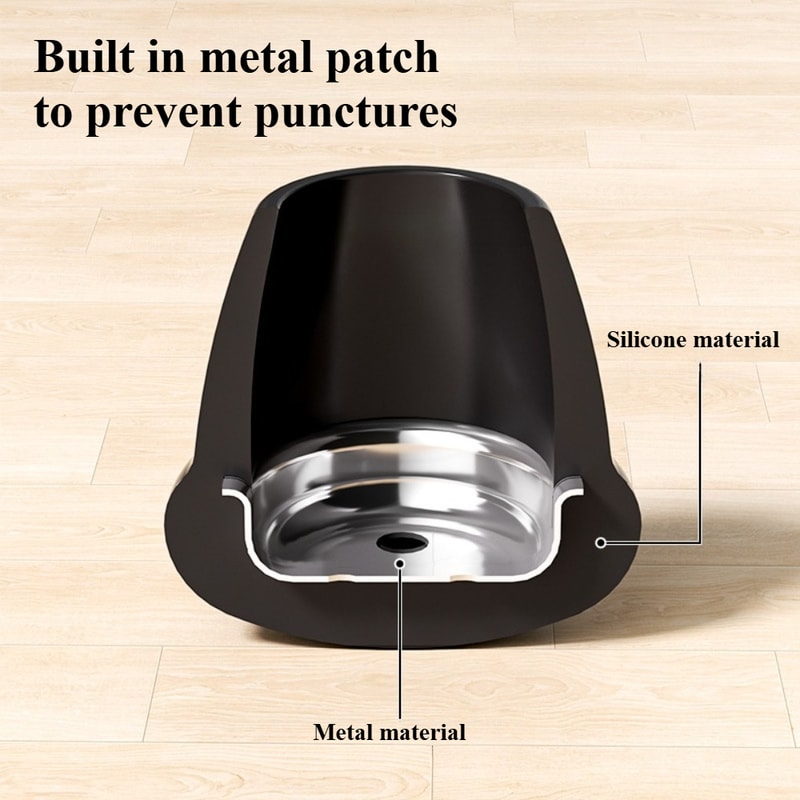 Scratch Resistant Furniture Leg Pads, Anti Slip Silicone Pads for Metal Chair Legs and Floor Protection