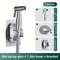 High Pressure Flushing Stainless Steel Toilet Bidet Sprayer Set for Bathroom Cleaning
