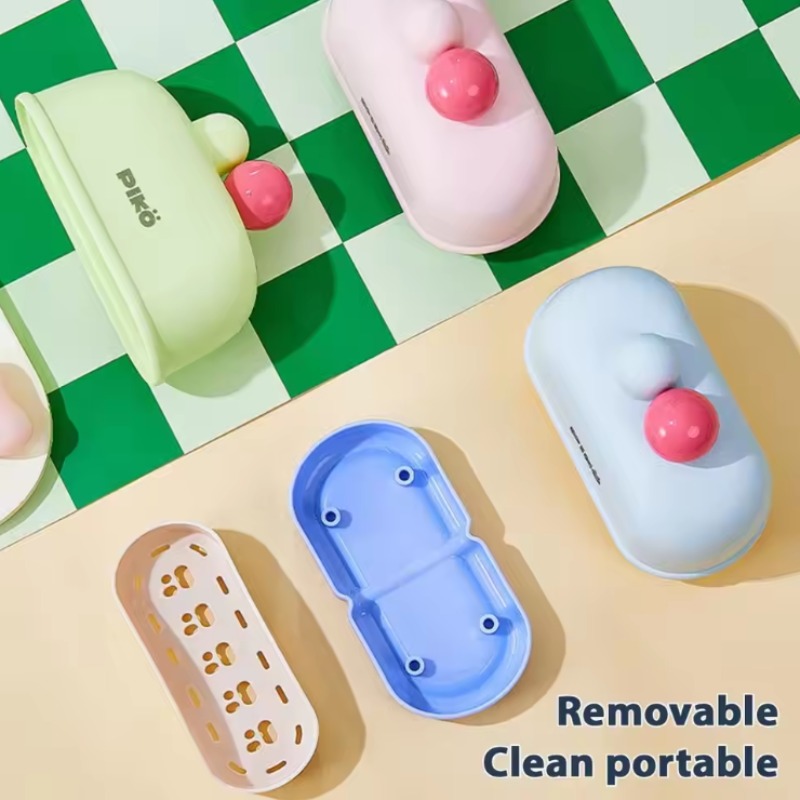 Cakeshaped Soap Tray Portable Travel Soap Container Leakproof Bathroom Accessory For Camping 2