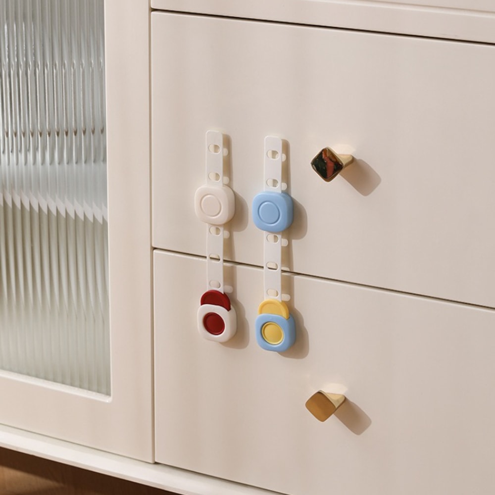 Child Safety Lock, No Drilling Baby Proof Lock for Drawers, Refrigerators, Doors | Anti-Pinch Finger Guard
