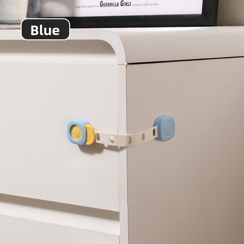 Child Safety Lock, No Drilling Baby Proof Lock for Drawers, Refrigerators, Doors | Anti-Pinch Finger Guard