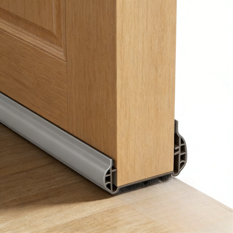 Soundproof Self Adhesive Door Bottom Seal Strip Windproof Mouse Proof For Wooden Room Door Gap 0