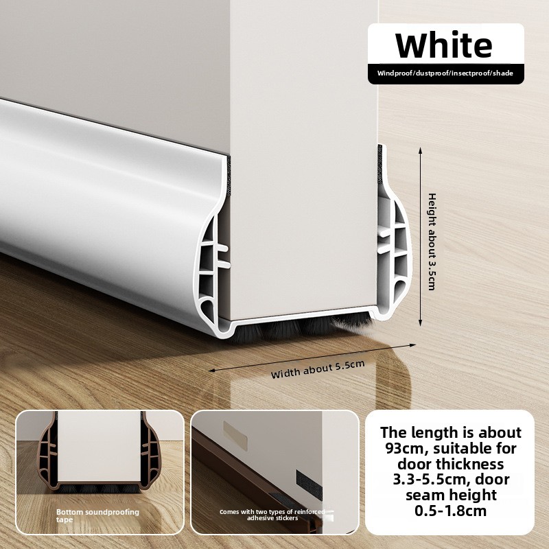 Soundproof Self Adhesive Door Bottom Seal Strip Windproof Mouse Proof For Wooden Room Door Gap 5