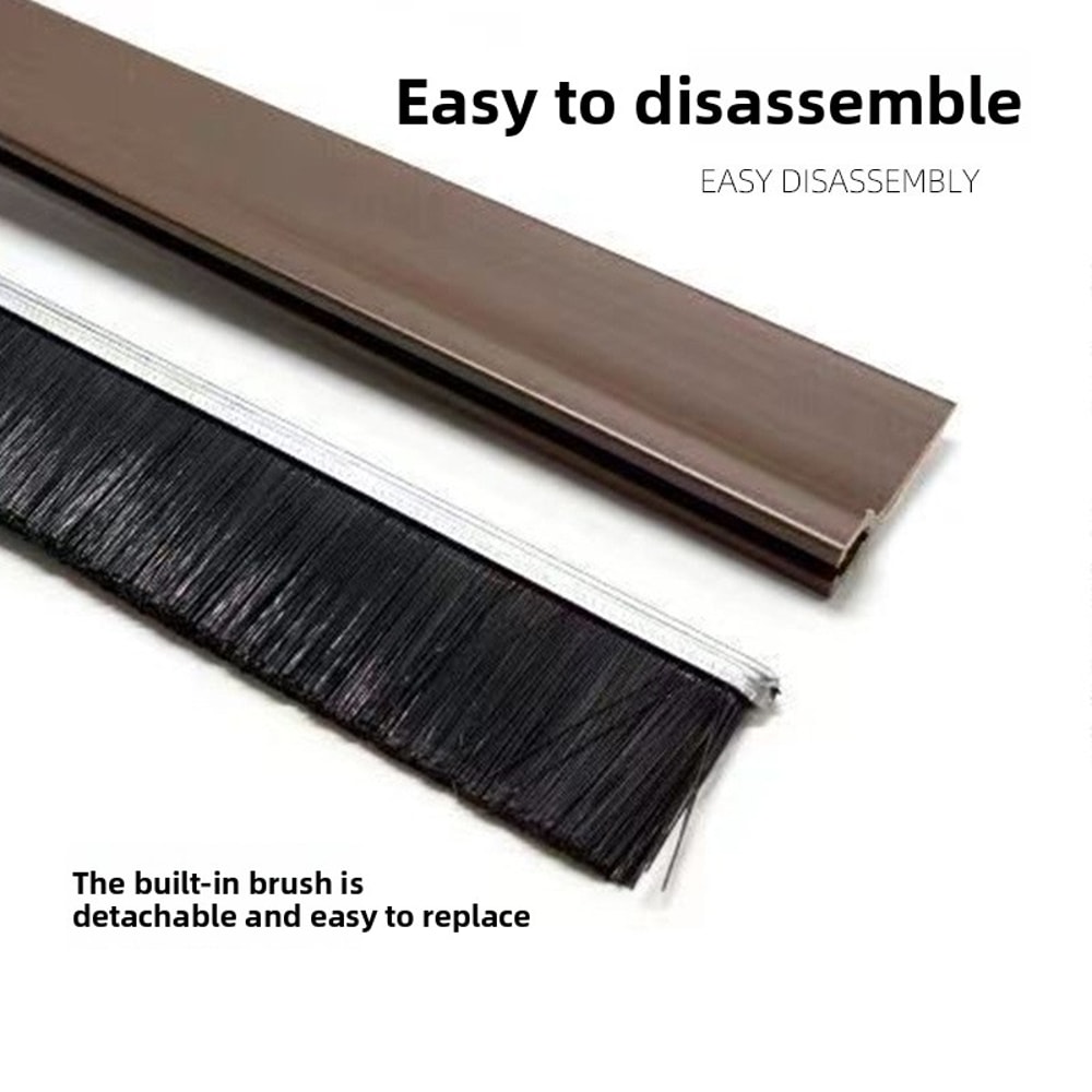 Door Bottom Sealing Strip, Insect Rodent Proof, Hard Windproof Soundproof Door Stopper