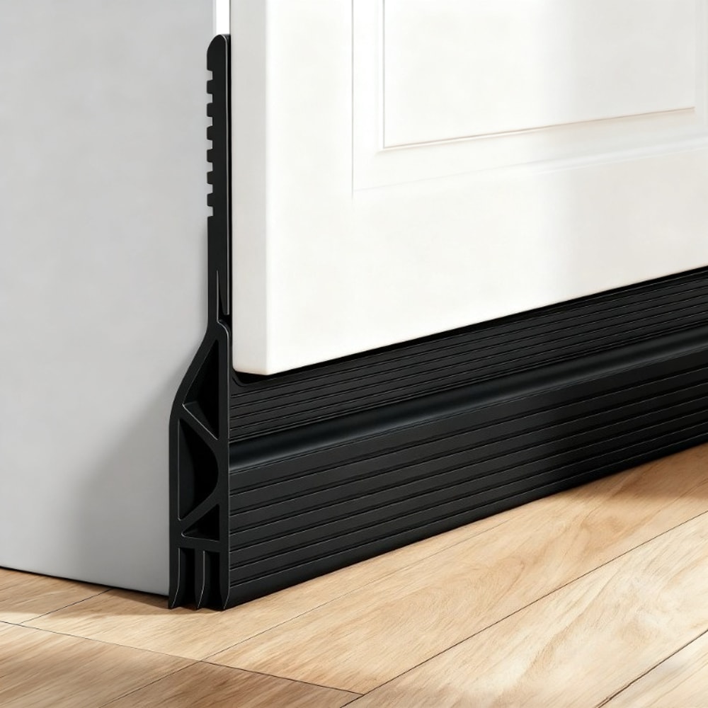 Soundproof Windproof Door Draft Stopper, Adjustable Weather Seal, Dustproof Bottom Stripping for Interior Doors