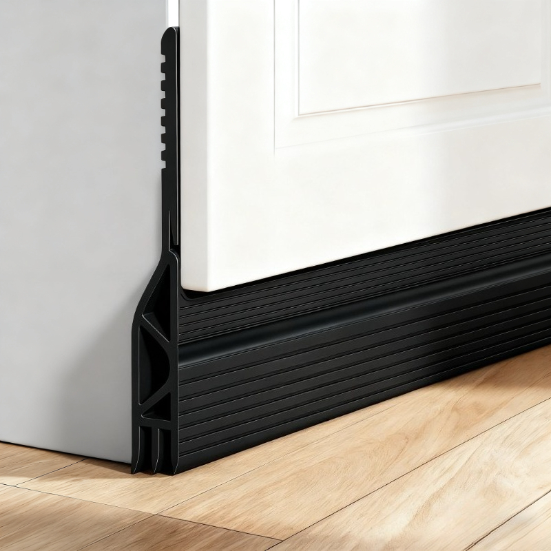 Soundproof Windproof Door Draft Stopper, Adjustable Weather Seal, Dustproof Bottom Stripping for Interior Doors