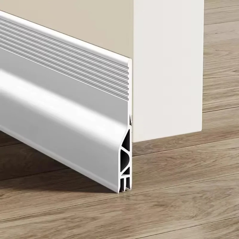 Soundproof Windproof Door Draft Stopper, Adjustable Weather Seal, Dustproof Bottom Stripping for Interior Doors
