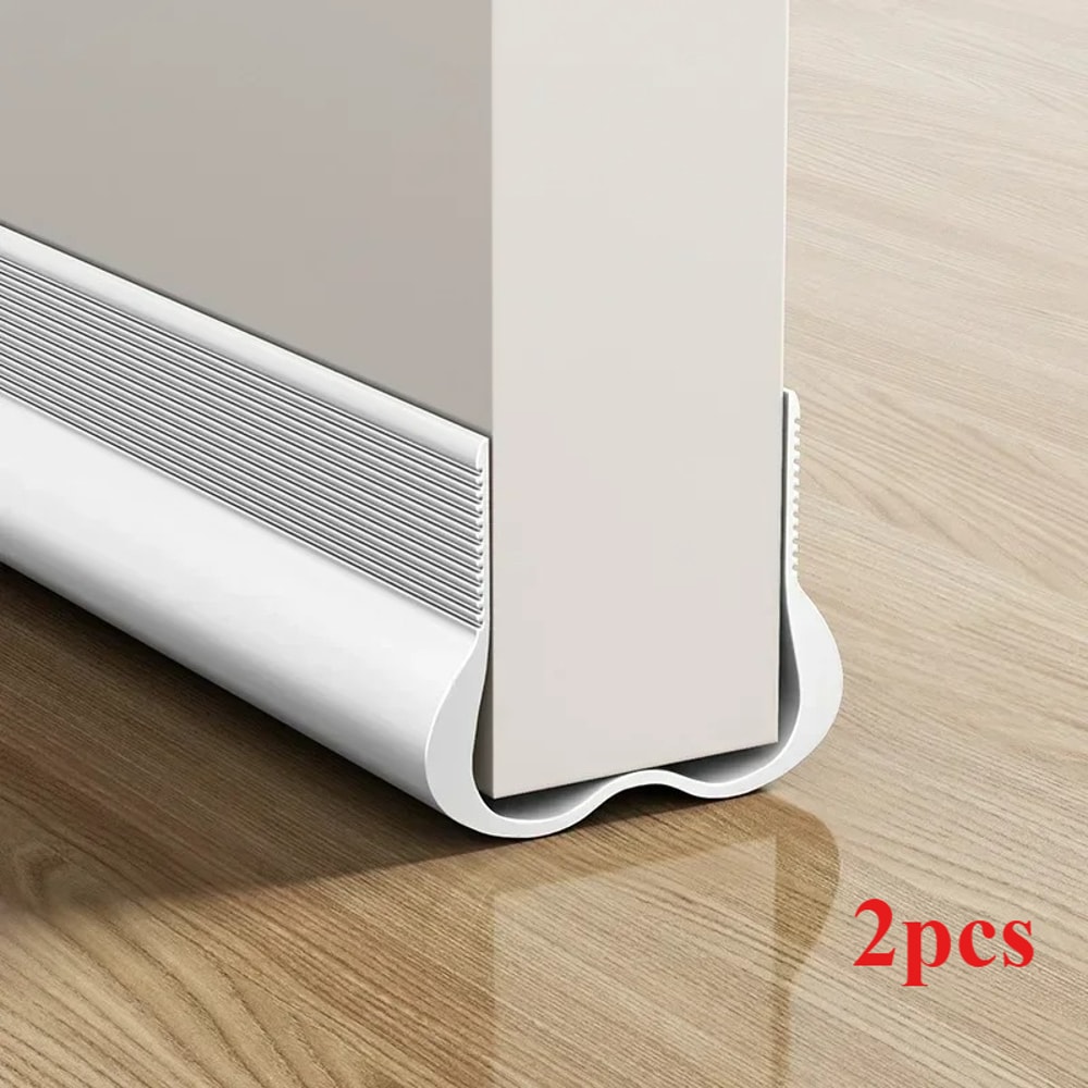 Adjustable Self Adhesive Door Seals Multi Color for Soundproof & Windproof Protection, Double Tape Door Bottom Seals