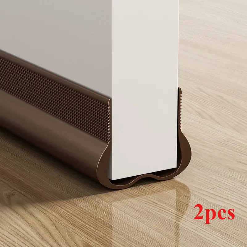 Adjustable Self Adhesive Door Seals Multi Color for Soundproof & Windproof Protection, Double Tape Door Bottom Seals