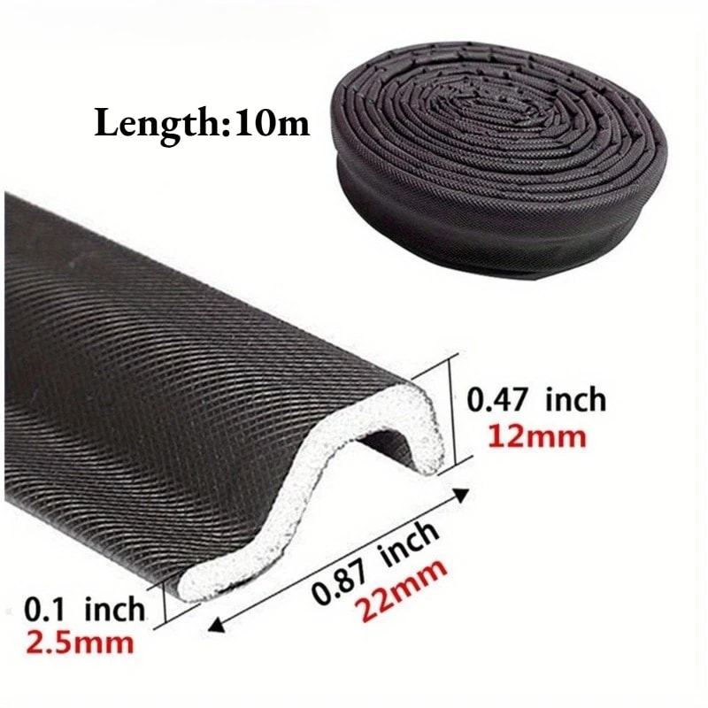 Weather Stripping Seal Strip, Windproof Soundproof Draft Blocker for Gap Filler Doors Windows