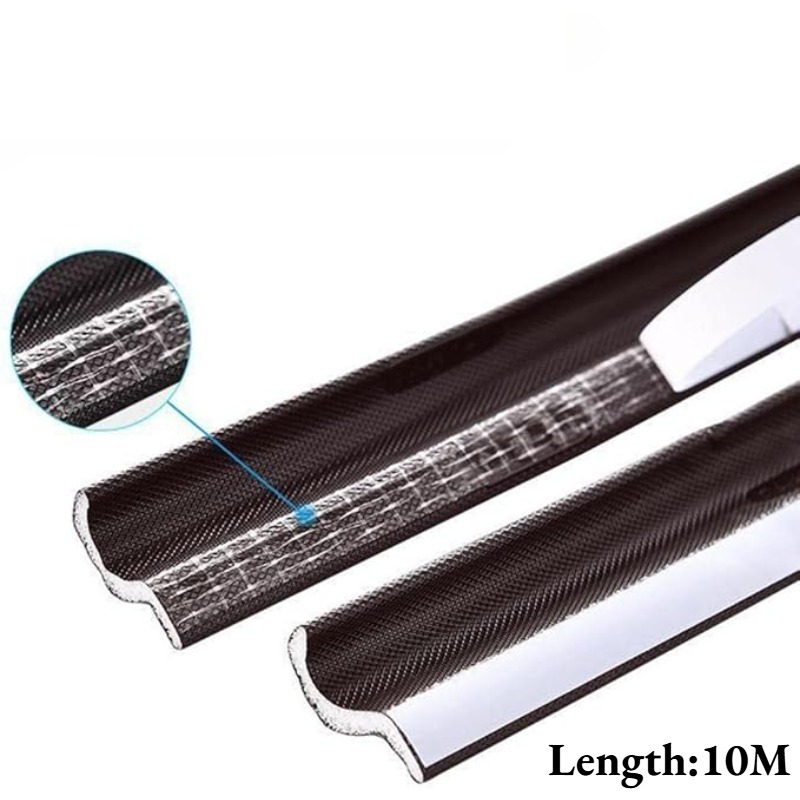 Weather Stripping Seal Strip, Windproof Soundproof Draft Blocker for Gap Filler Doors Windows