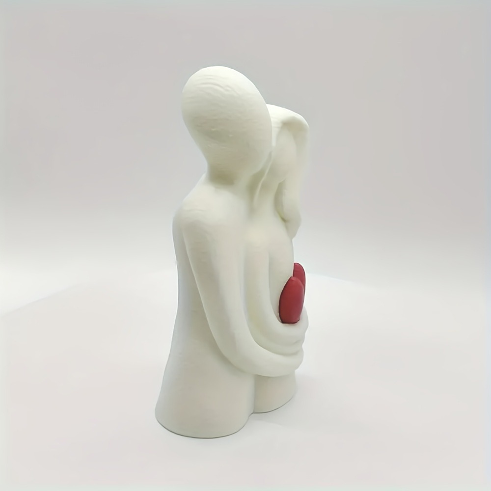Modern Love Embracing Statues, Embracing Couple Decoration, Perfect Gift Ornaments