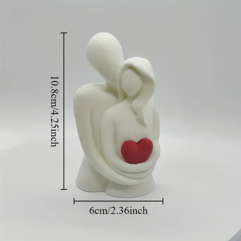 Modern Love Embracing Statues, Embracing Couple Decoration, Perfect Gift Ornaments